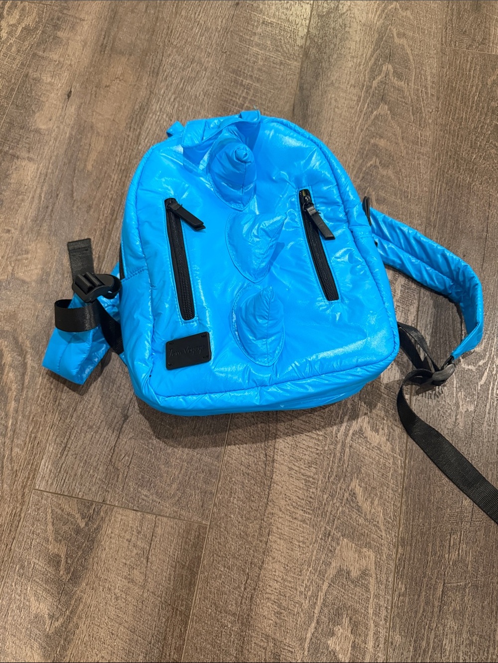 Bright Blue Puffer Mini Backpack